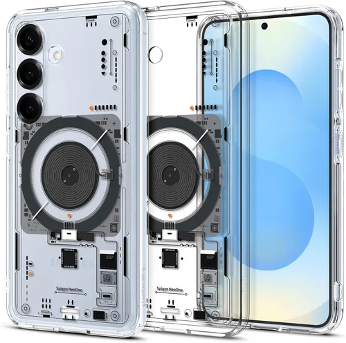 Vista 38 de Spigen Ultra Hybrid Metal Ring MagFit Diseñado para Funda Galaxy S24 Ultra (2024) [Protección de Grado Militar] Compatible con MagSafe - Blanco