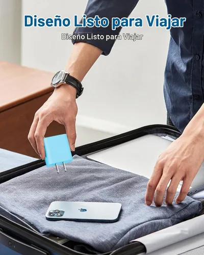 Vista 5 de AISNI - Cargador rápido para iPhone 14/13/12 con cable de 6 pies de largo Azul