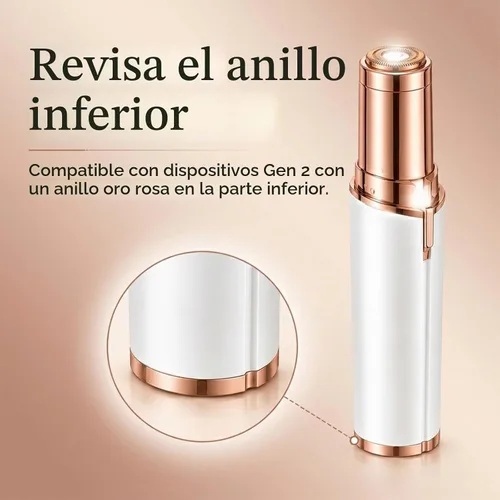 Vista 3 de Cabezales de repuesto para Flawless Generation 2, compatibles con el removedor de vello facial impecable Finishing Touch para mujeres, cuchillas