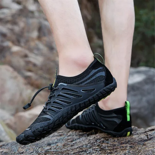 Vista 6 de UBFEN Zapatos acuáticos para natación, para hombre y mujer, para deportes de playa, secado rápido, descalzos para navegación, pesca, buceo, surf