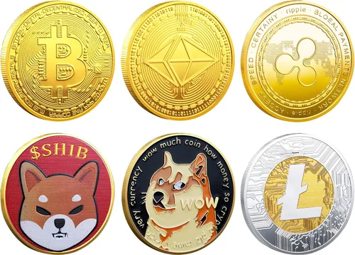 Vista 9 de 1 moneda conmemorativa Bitcoin chapada en oro de 24 quilates, criptomoneda BTC de 0.118 in coleccionable con funda protectora, criptomoneda