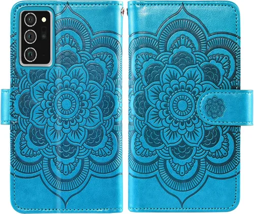 Vista 6 de Asuwish Funda compatible con Samsung Galaxy Note 20 Ultra Glaxay Note20 Plus 5G y protector de pantalla de vidrio templado con tapa para Gaxaly Azul