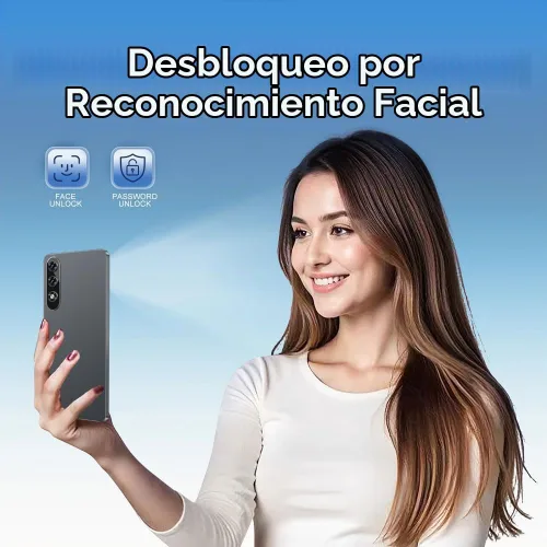Vista 8 de Teléfono Android desbloqueado 2G+64G, pantalla HD de 6.56 pulgadas, teléfono celular de red 3G, Dual SIM Dual Standby, Android 8.1 Smartphone Negro