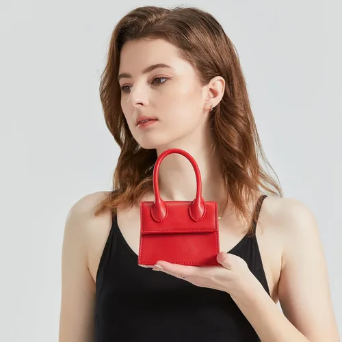 Vista 4 de CATMICOO Mini bolso para mujer, mini bolsos de moda y pequeño bolso con patrón de cocodrilo