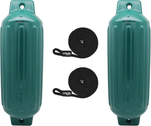 Vista 49 de Extreme Max 3006.7375 BoatTector Defensa Inflable Value Paquete de 2 - 4.5" x 16", Negro