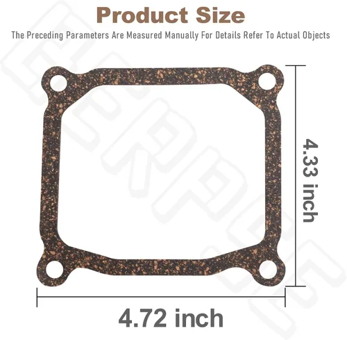 Vista 2 de 120-4206 Junta de tapa de válvula compatible con cortacésped Exmark Toro TimeCutter, compatible con modelos 74616, 74629, 74621, 127-9358