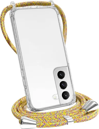 Vista 10 de Funda transparente compatible con Samsung Galaxy S22 Ultra con correa ajustable para el cuello, funda cruzada para Galaxy S22 Ultra, TPU