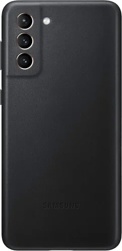 Vista 7 de Samsung Funda para Galaxy S21, contraportada de cuero - Negro (versión de EE. UU.)