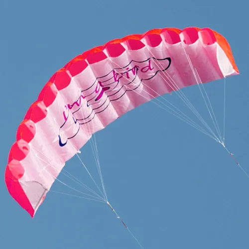 Vista 2 de GZYF - Cometa de tracción de doble línea, entrenamiento de surf, cometa y paracaídas Rojo