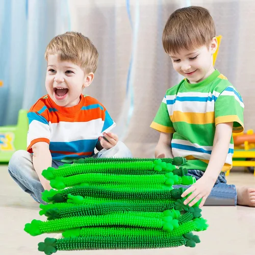 Vista 4 de Paquete de 36 cuerdas elásticas para el día de San Patricio, juguetes sensoriales para personas con autismo, ideales para niños y niñas, bolsas
