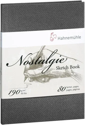 Vista 8 de Cuaderno de dibujo Nostalgie de 6.70 oz/m², A4, Retrato, 40 fls