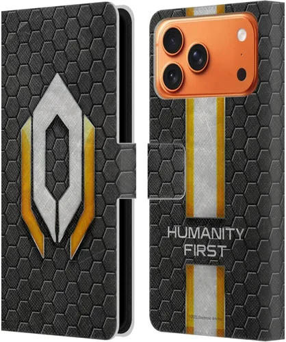 Vista 100 de Head Case Designs Funda de piel con licencia oficial de EA Bioware Mass Effect Cerberus Logo Graphics tipo cartera compatible con Apple iPhone 11