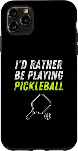 Vista 13 de iPhone 16 I'd Rather Be Playing Pickleball Phone Case Funny Pickleball Case