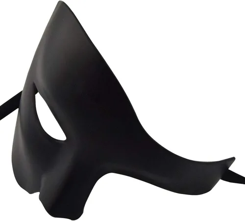 Vista 5 de KEFAN Máscara para hombre de mascarada, máscara de media cara del fantasma de la ópera
