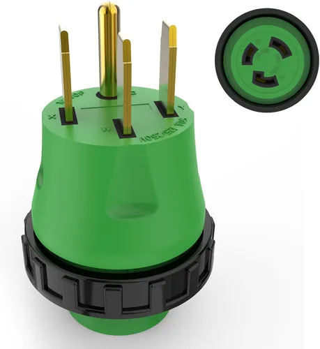 Vista 6 de RVGUARD - Adaptador de enchufe RV de 30 amperios a 110 voltios, color verde