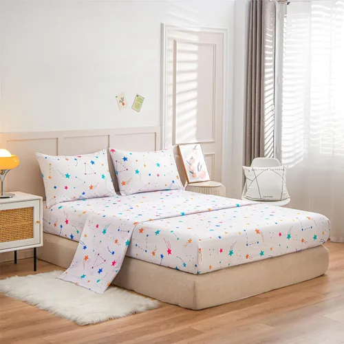 Vista 16 de Sábanas arcoíris tamaño individual, juego de 3 piezas de sábanas divertidas y coloridas para niños, sábanas de microfibra suaves arcoíris para niños