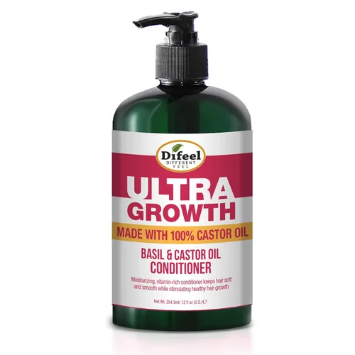 Vista 4 de Difeel Ultra Growth 3-PC Set: Champú 12 oz, Acondicionador 12 oz y Aceite para el Cabello 8 oz