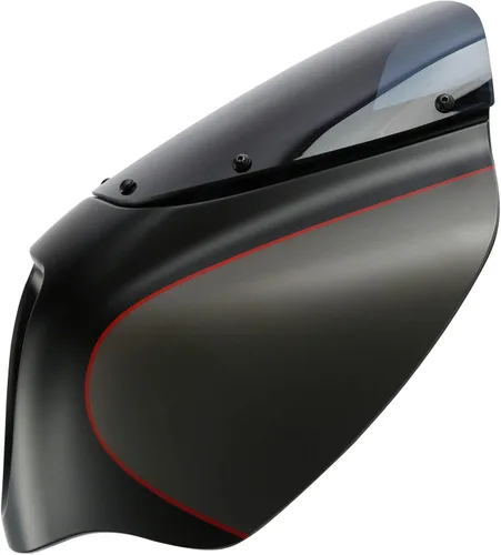 Vista 5 de HR3 Carenado y parabrisas de mezclilla gris industrial/negro de mezclilla compatible con Harley Softail Street Bob/114 FXBB/S 2018 y posteriores