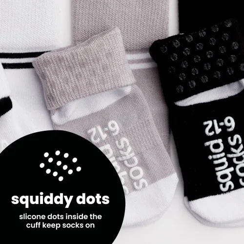 Vista 37 de squid socks Calcetines de viscosa de bambú 0-6M, 6-12M, 12-24M y 2T-3T Calcetines que se mantienen puestos