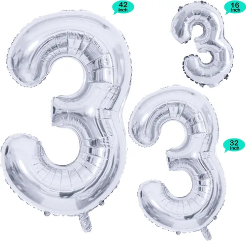 Vista 179 de GOER Globos Número 10 para Decoraciones de Fiesta de 10º Cumpleaños, Globos de Helio de Papel de Aluminio Jumbo de 42 Pulgadas para 10º Aniversario