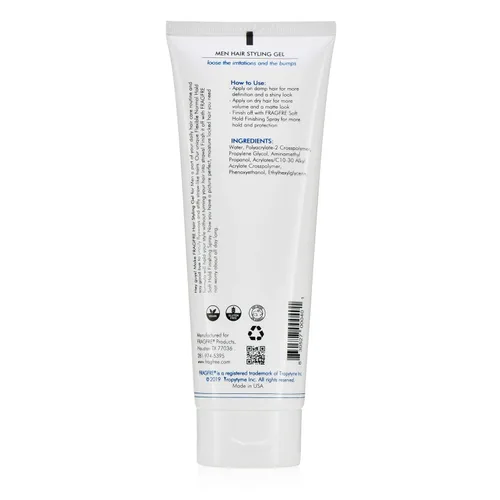 Vista 3 de Gel para peinar el cabello para hombre, sin fragancia, 8 onzas (paquete de 2 unidades), pH equilibrado para hombres con piel sensible, no demasiado