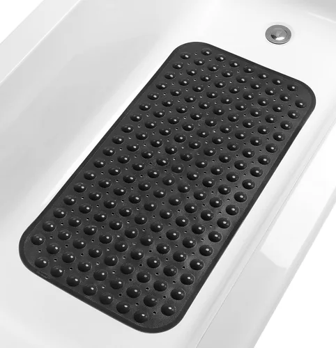 Vista 18 de Tapete de ducha antideslizante de 20"x20" (solo duchas lisas/sin textura, no para sobre desagüe) Seguro, limpio, lavable a máquina, agarre superior