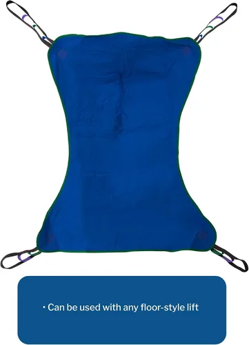 Vista 2 de McKesson Patient Lift Aid - Eslinga de transferencia de cuerpo completo de poliéster, tamaño grande, capacidad de peso de 600 libras, 1 unidad
