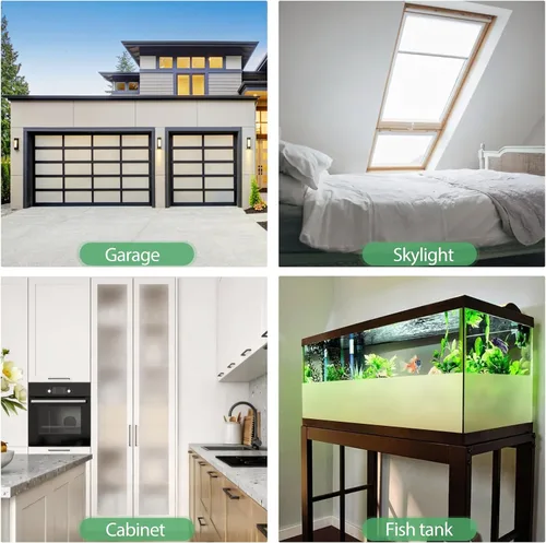Vista 7 de STATINT - Película de vidrio esmerilado para ventana, privacidad y bloqueo solar, protección UV, para baño, no adhesiva, adhesivo estático