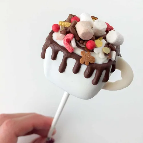 Vista 4 de Simply Sucré - Mezcla de espolvorear con bomba de cacao, regalo de Navidad, rellenos de calcetines, chocolate caliente, gránulos navideños