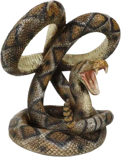 Vista 6 de Ebros Gift Rústico occidental en espiral Diamondback serpiente de cascabel doble titular de botellas de vino 8.5 pulgadas H Figurine Wild West