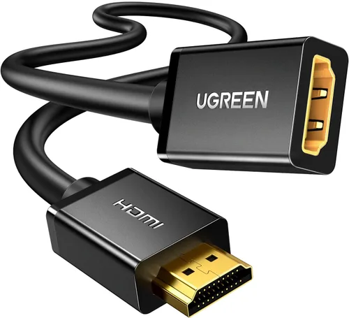 Vista 9 de UGREEN Cable de extensión HDMI 4K, extensor HDMI de 1.5 pies macho a hembra, cable adaptador compatible con Roku TV Stick PS5 PS4 Xbox Laptop PC