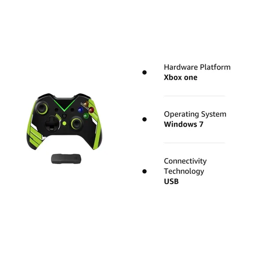Vista 7 de Wireless Gaming Controller compatible with Xbox Series SSeries XOne SOne X360OnePS3PCPC 360Windows 781011, Connection, USB Charging, LED Backlight