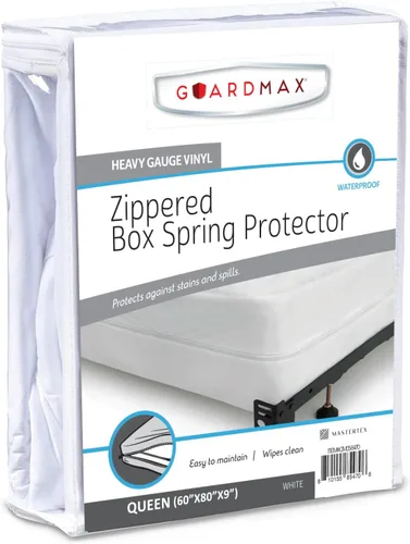 Vista 17 de Guardmax Funda Premium para Somier - Tamaño Individual Impermeable y a Prueba de Chinches con Cremallera Funda para Somier - Protector de Somier