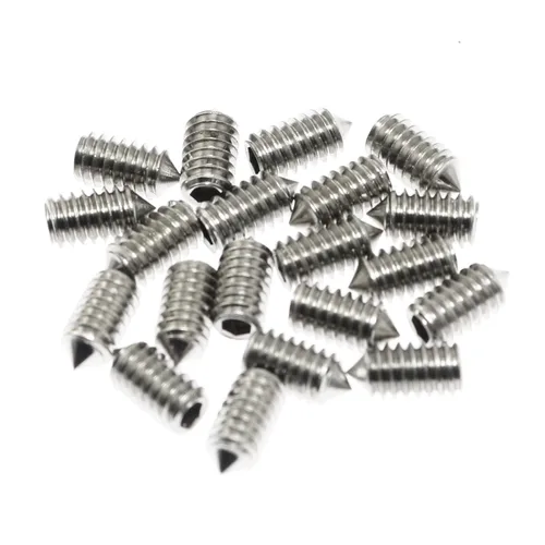 Vista 6 de Juego de tornillos Maxmoral 20 piezas #8-32 x 1/2 pulgadas de acero inoxidable con punta de cono de tornillo para manija de puerta, baño