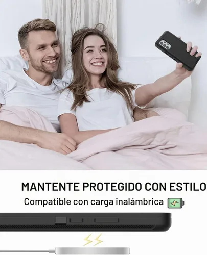 Vista 7 de AICase Funda para Galaxy A53 5G, resistente protección contra caídas, cuerpo completo, resistente a los golpes, a prueba de polvo, militar Negro