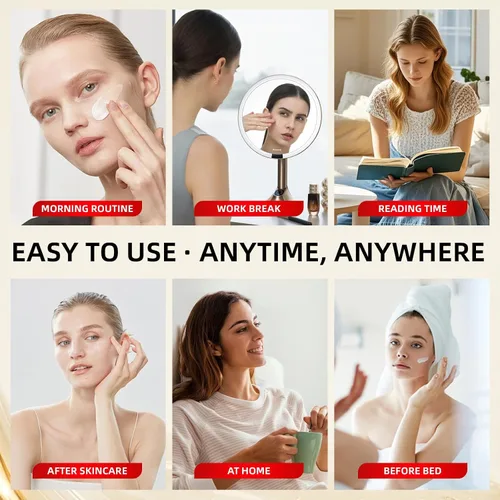 Vista 6 de Suero de ojos con cafeína para ojeras e hinchazón, antiarrugas, reafirmante y suaviza las líneas finas, tratamiento de suero de retinol debajo
