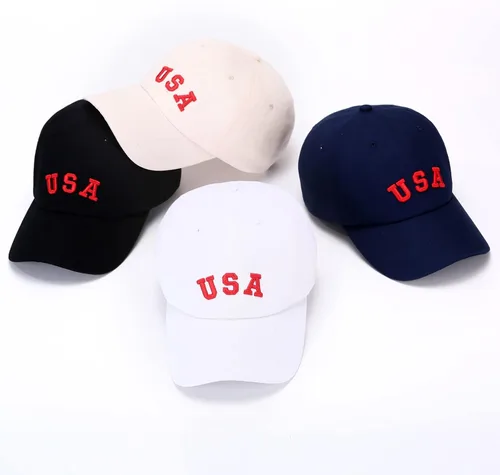 Vista 5 de Gorra de béisbol vintage lavada desgastada para hombres y mujeres de algodón 100% sombrero de papá ajustable estilo EE.UU