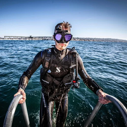 Vista 8 de Scubapro Máscara de buceo D-Mask - incluye adaptador de montaje para el ordenador de buceo HUD
