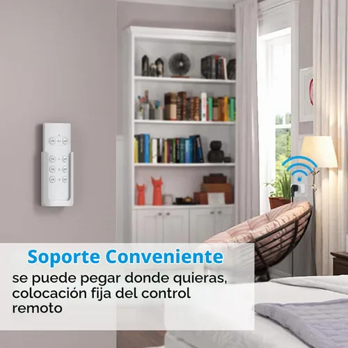 Vista 2 de G-Homa Toma de corriente con control remoto, interruptor de enchufes eléctricos inalámbricos para electrodomésticos, luces navideñas, alcance de 100