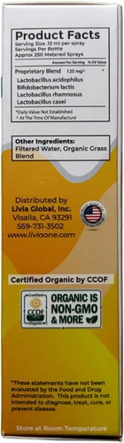 Vista 5 de LiviaOne Probióticos en aerosol nasal, alivio sinusal totalmente natural, ayuda con alergias, congestión nasal, secreción nasal y estornudos, 1 onza