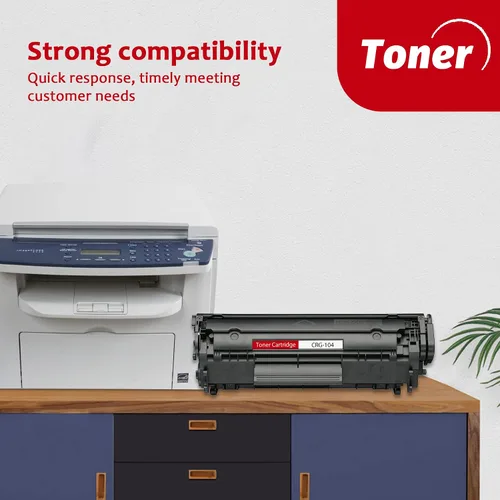 Vista 5 de Cartucho de tóner negro 104 de alto rendimiento (paquete de 2) – Reemplazo de tóner CRG-104 compatible con Vsenk para tóner 104 para impresora