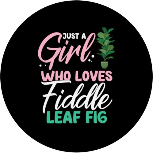 Vista 3 de Fiddle Leaf Fig Ficus Lyrata Care Árbol Plantas Suelo Interior PopSockets intercambiables PopGrip