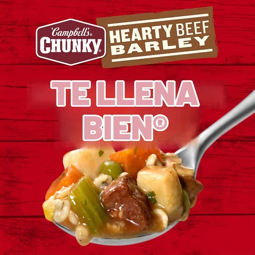 Vista 7 de Sopa Chunky de Campbell’s, sopa abundante de ternera y cebada, lata de 18.8 Oz
