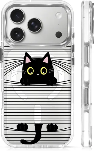 Vista 77 de Funda para iPhone 13 Pro, transparente con bonito patrón de tiburón azul, compatible con Magsafe funda protectora suave para mujeres y niñas (blanco)