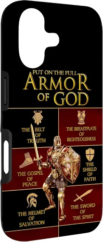 Vista 3 de Warrior of God Put On The Full Armor of God Funda para iPhone 17
