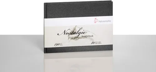 Vista 2 de Hahnemuhle Nostalgie - Cuaderno de bocetos (A5, 5.8 x 8.3 pulgadas), 6.70 oz/m², 40 hojas/80 páginas