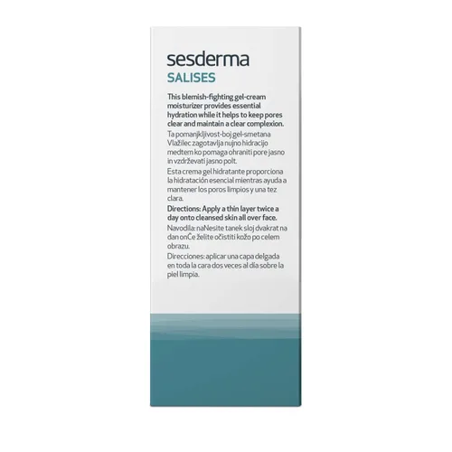 Vista 5 de Sesderma SALISES Crema de gel hidratante, 1.7 onzas líquidas (paquete de 1)