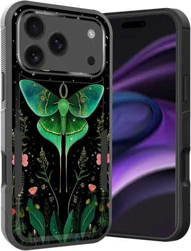 Vista 275 de Funda para iPhone Air, doble capa híbrida resistente resistente a prueba de golpes de policarbonato duro + funda protectora de silicona suave