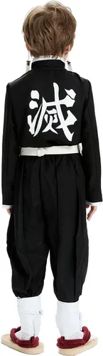 Vista 5 de Conjunto de kimono de anime para niños, uniforme de anime, cosplay, fiesta de Halloween