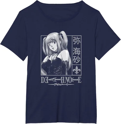 Vista 11 de Death Note Camiseta de anime Misa Kanji Frame Negro